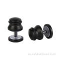 Rodillos de puertas corredizas de vidrio de acero inoxidable negro